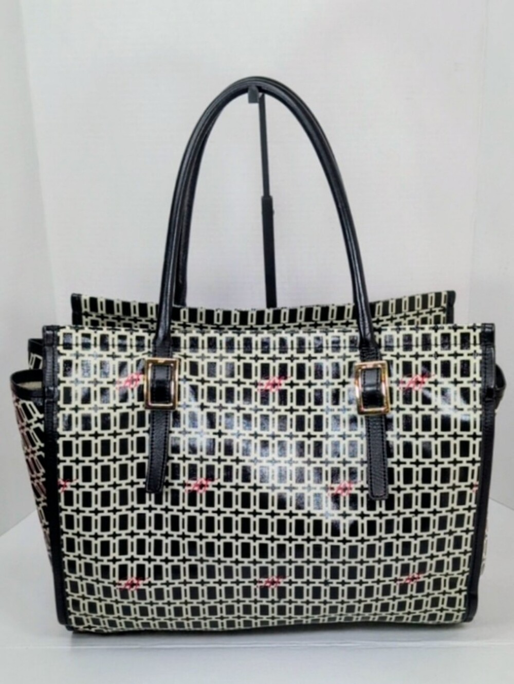 Roger Vivier Coated Canvas and Leather Shopper Tote